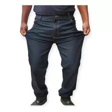 Calça Jeans Masculina Reta Lycra Básica Reforçada Trabalho