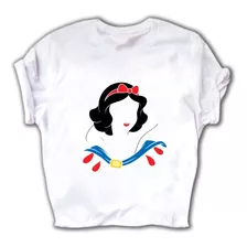 Playera De Princesa Silueta Blanca Nieves