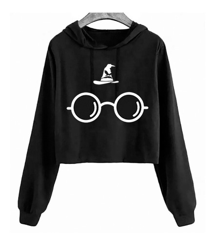 Blusa Moletom Cropped Harry Potter Chapeu Seletor Casaco