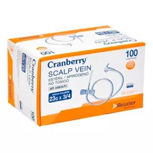 Mariposa Scalp Vein 23g X 3/4 Cranberry Caja 100 Unidades