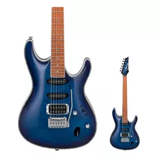 Guitarra Super Strato Tampo Maple Ibanez Sa360nqm Spb Blue