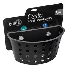 Soporte Cesto Organizador Con Ventosas De Pared Cocina Baño