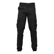 Pantalon Tactico Policia Ripstop Antidesgarro Negro Alcatraz