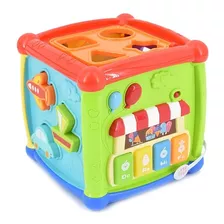 Cubo Didactico Para Bebe Sonido Y Figuras Color Colores