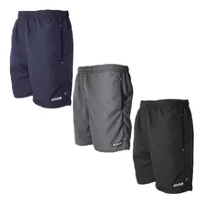 Kit 3 Short Tactel Plus Size Masculino Promoção Atacado