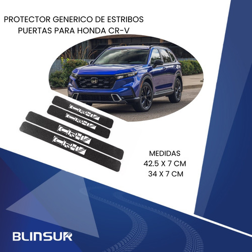 Cinta Protectora Bl Embellecedora Estribos Para Honda Cr-v Foto 3