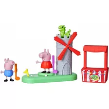 Sets De Muñecos Peppa Pig George Dragón Castillo Minigolf