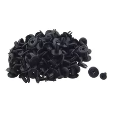 100 Pcs Carro Push Tipo Rebites De Plástico Preto Fixa