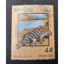 Sello Postal - Laos - 1988 Exposicion Mundial Filatelica Juv