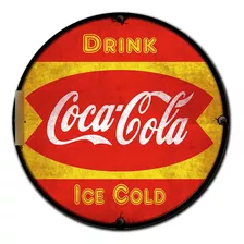 #71 - Cuadro Decorativo Vintage 30 Cm / Coca Cola No Chapa 