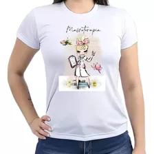 Camiseta Feminina Massoterapeuta Massoterapia Massagem Top