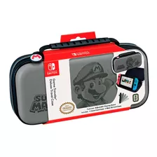 Nintendo Switch Game Traveler Deluxe Case Super Mario Gris