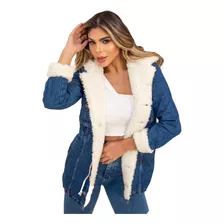 Parka Jeans 23 Graus Forrada Com Pelinho 4041