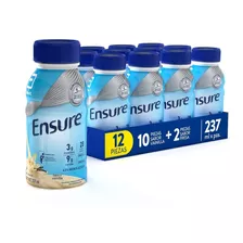 Ensure Clásico Pack 12 Botellas (10 Vainilla Y 2 Fresa)