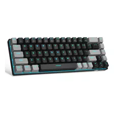 Teclado Mecanico Gamer 60 Switch Red Retro Iluminado