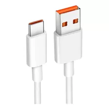 Cable Datos Carga Xiaomi Tipo C Punta Naranja Original 