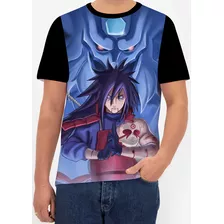 Camiseta Madara Uchiha Naruto Camisa Masculina Animes Top6
