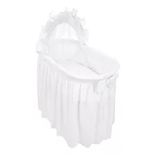 Baby Doll Bedding Drake Linen Look Bassinet Falda/capota, Az