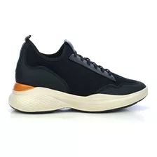 Tenis Urbano South Negro Max Denegri +7cms De Altura