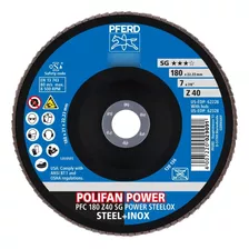 Disco Flap Power Polifan X2 - Pfc 7 In. Z40 Sg Steelox Pferd