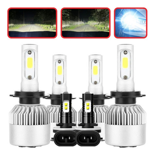 Kit Faros Led 8000lm Luz Alta Y Baja/niebla For Kia Kia K 3600 S  33 S