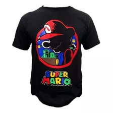 Playera Super Mario Bros Mario Videojuego