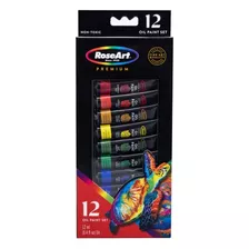 Set De Pinturas Al Óleo Premium Roseart, 12 Colores, P...