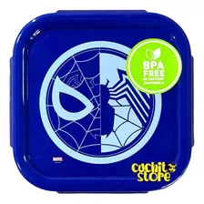 Hermetico 290ml Spiderman Azul Disney Contenedor Niños