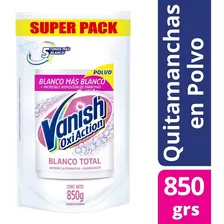 Vanish Polvo Blanco Quitamanchas Repuesto Doypack X 850g