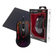 Mouse Gamer Led Rgb Usb 2400 Dpi + Mousepad 22x18cm Brinde