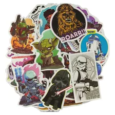 Stickers Calcomanías De Star Wars, Cine/tv X 15 Unids