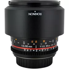 Lente Rokinon 85mm T1.5 Cine Nikon - Pronta Entrega 