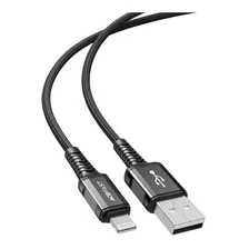 Cable Acefast Usb-a A Lightning (1,2mt) Color Negro