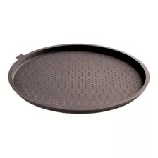 Forma Assadeira Tapete Folha Silicone Pizza Redonda 34,5cm Cor Marrom