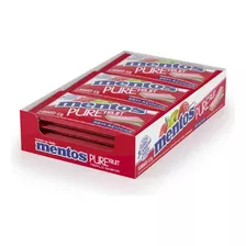 Chicle Mentos Pure Fruit Morango Maçã Framboesa 15un 8,5g 127,5g