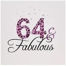 64 And Fabulousbirthday Black Hot Pink Leopard Print