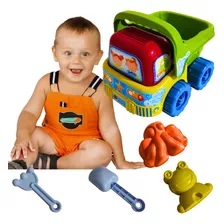 Brinquedo De Praia Truck Caminhão Acessorios 6 Pç Infantil