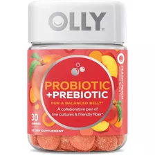 Olly Prebióticos + Probióticos | Balance Digestivo Perfecto Sabor Durazno