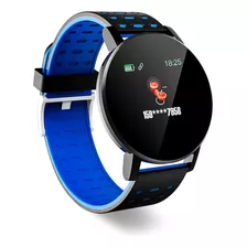 Reloj Inteligente Smart Watch 119 Whatsapp Fb Instagram Otec Color De La Caja Blanco Color De La Malla Azul Color Del Bisel Negro