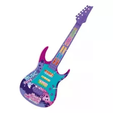 Fantastic Toys W0095, Guitarra Eletrônica Eletrônica Eletrônica De Brinquedo, Guitarra De Brinquedo Para Crianças, Cor Rosa