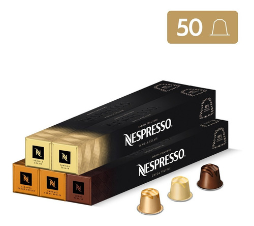 Cápsulas De Café Nespresso Pack Barista - 50 Cápsulas