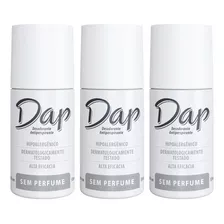 3 Desodorante Dap Roll On Perfume Masculino Ou Femino 55ml