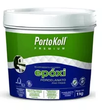 Rejunte Para Construção Portokoll Rejunte Epóxi Porcelanato X 1kg Cor Branco-brilhante