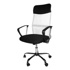 Silla De Escritorio Seats And Stools Cores Ergonómica Blanca Con Tapizado De Mesh Y Tela