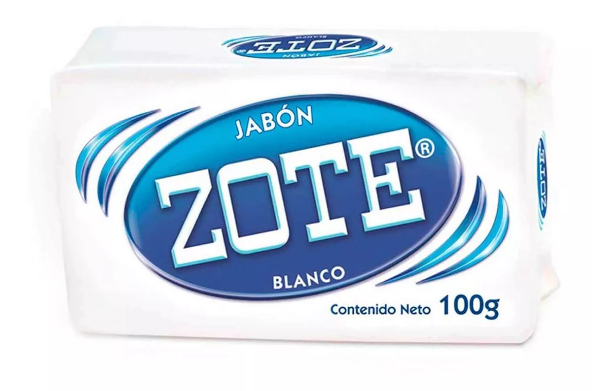 Jabón De Lavandería En Barra Zote Blanco 100g