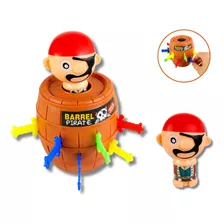 Pula Pirata Jump Jogo Barril Brinquedo Infantil Pequeno 