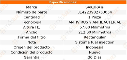 Filtro Aire Acondicionado Antivirus Passat 3.6l V6 06/18 Foto 2