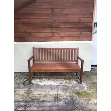 Banco Para Patio De Madera Reforzado Hecho 100% De Eucalipto