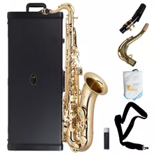 Saxofone Tenor Eagle St503l Bb Si Bemol C/ Case + Acessórios Cor Dourado