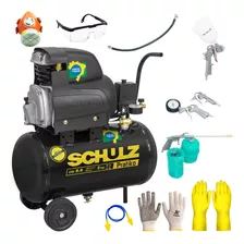 Compressor De Ar Csi8 Schulz 25l + Kit De Pintura E Acess